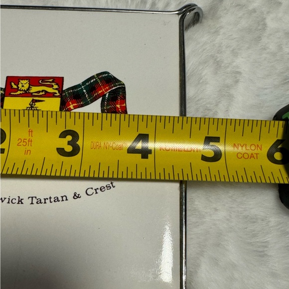 VTG Ceramic New Brunswick Tartan & Crest Tile Trivet Made in England H&R Johnson - Picture 9 of 9